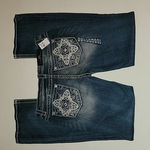Miss Me Chloe bootcut style blinged jeans women's size 30